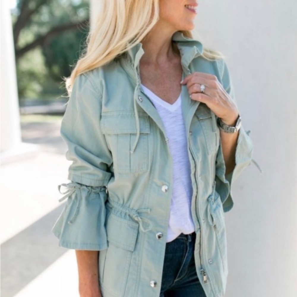 Banana Republic x Olivia Palmero Bell-Sleeve Surplus Jacket